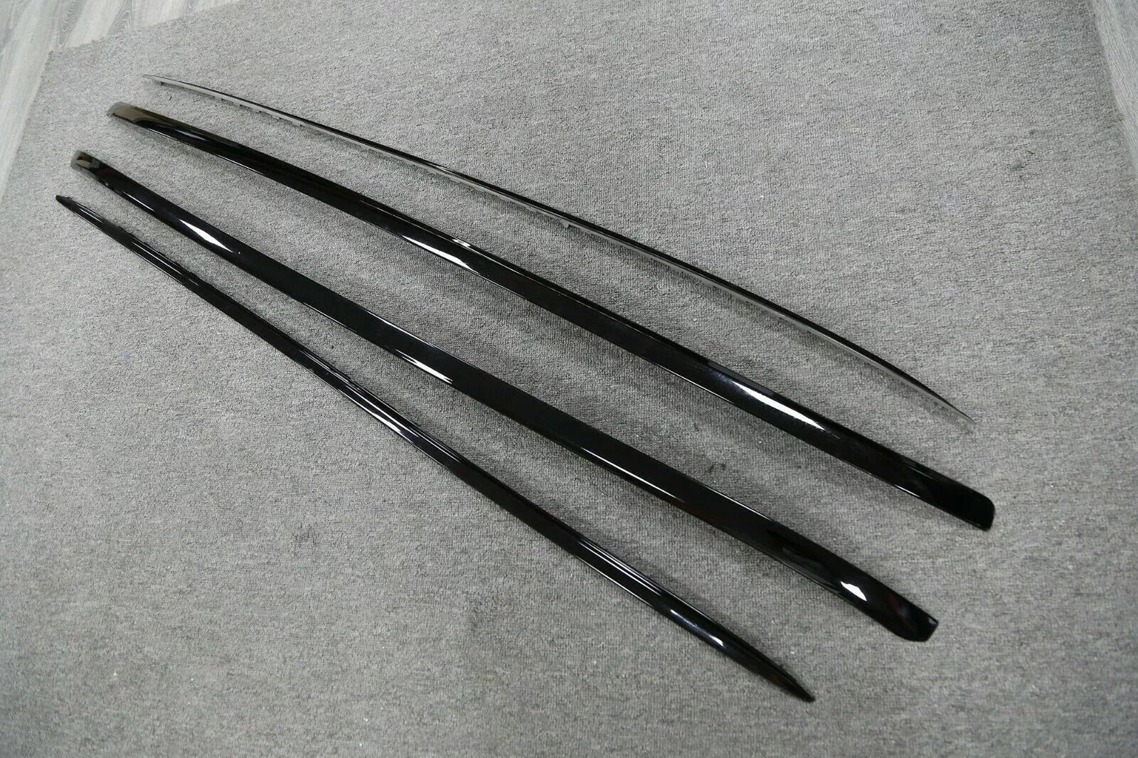 FOR RANGE ROVER SPORT L494 ROOF RAILS AND CROSS BARS GLOSS BLACK 100% OEM FIT