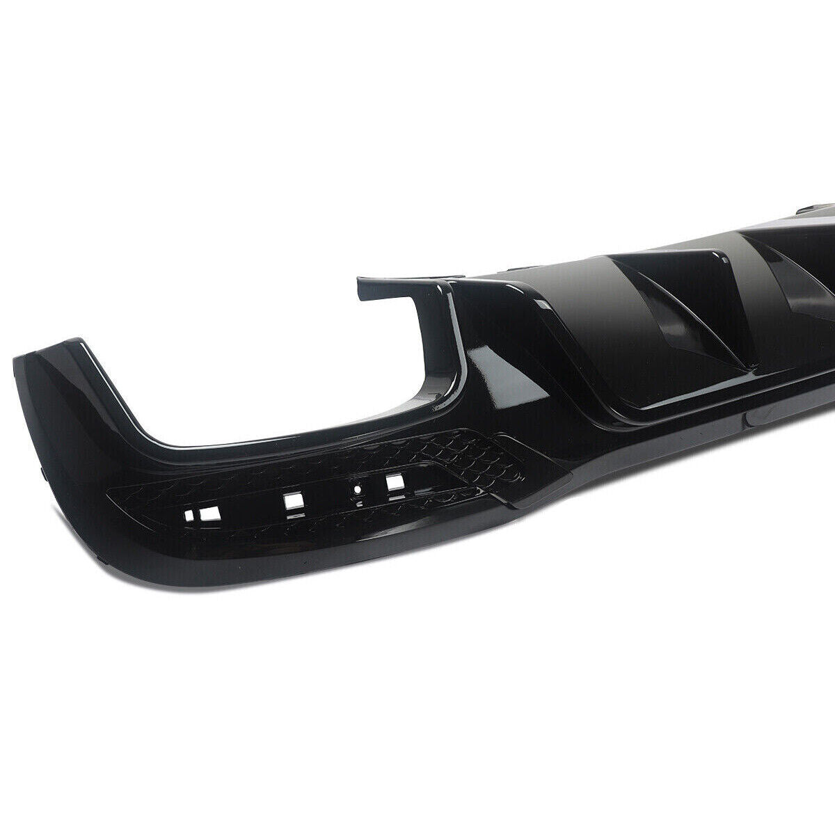FOR MERCEDES GLE GLS W166 X166 REAR DIFFUSER WITH LIGHT & TAILPIPES BLACK 15-19