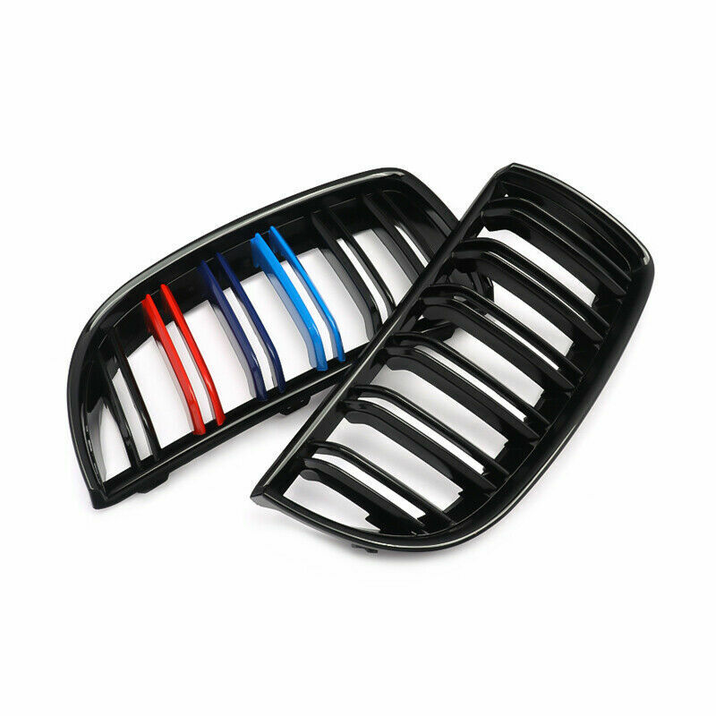 BMW 3-SERIES E90 E91 M COLOR KIDNEY TWIN DUAL GRILLE GLOSS OEM FOR 2005-2007