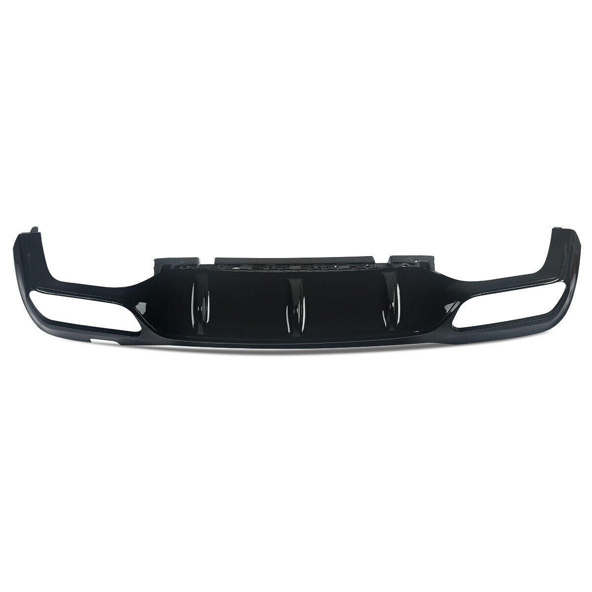 FOR MERCEDES E CLASS W213 E53 LOOK AMG REAR BUMPER DIFFUSER W/ TAILPIPES BLACK