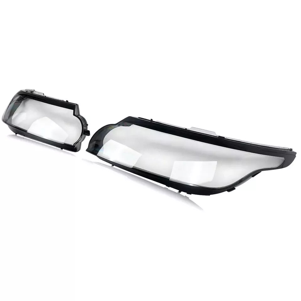LEFT RIGHT SIDE PAIR HEADLIGHT LENS LAMP COVER FOR RANGE ROVER SPORT L494 13-17