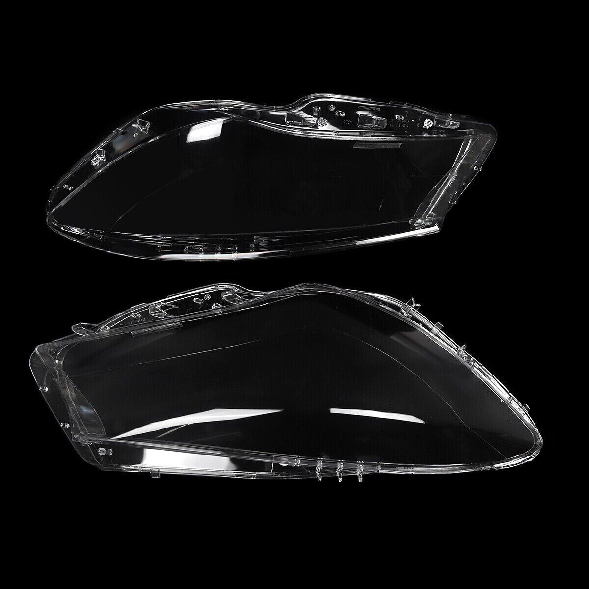 PAIR HEADLIGHT LENS HEADLAMP COVER FOR MERCEDES CLA CLASS W117 C117 2014-2016