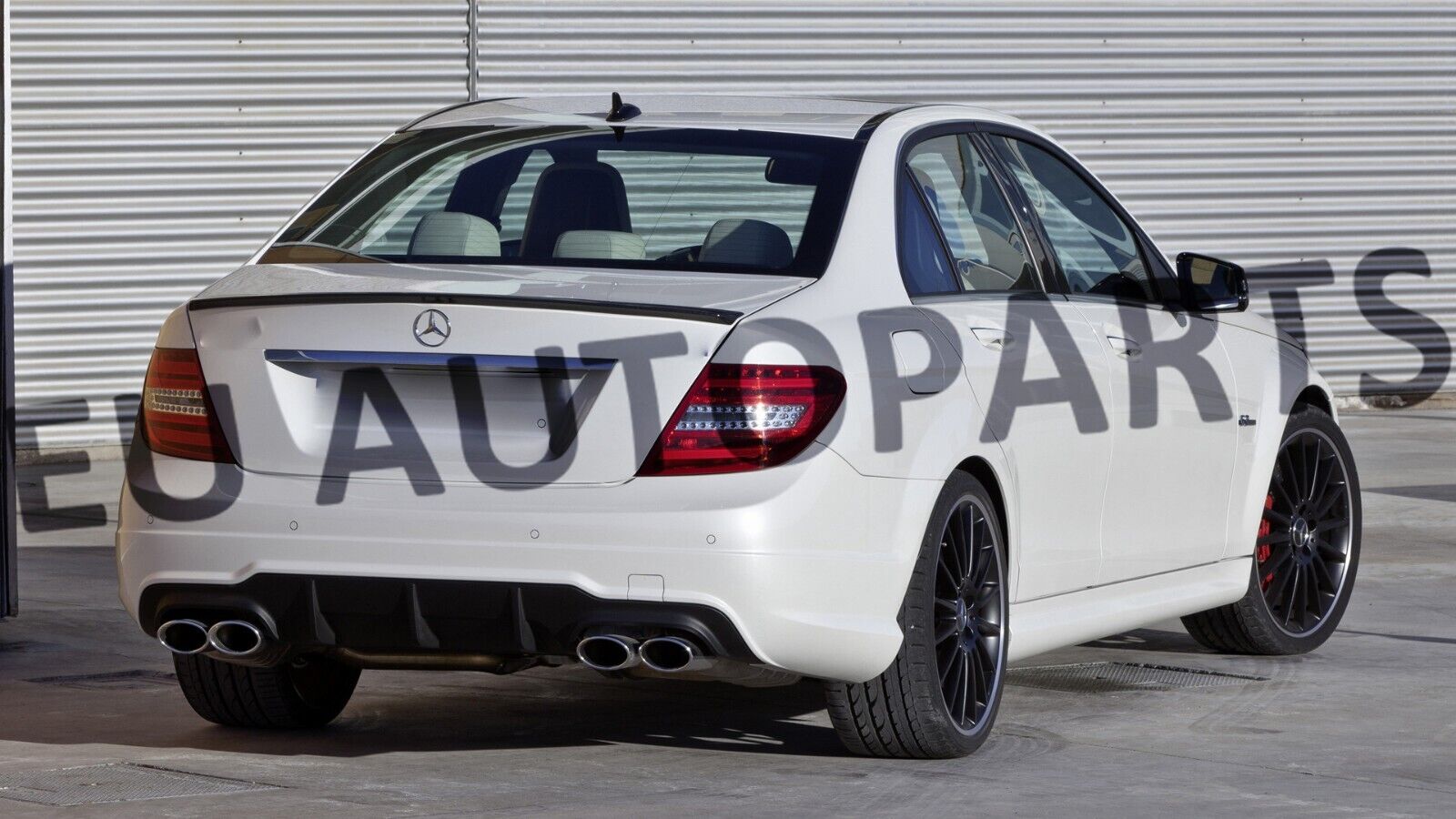 REAR TRUNK BOOT SPOILER AMG STYLE FOR MERCEDES C CLASS W204 SALOON 08-14 BLACK