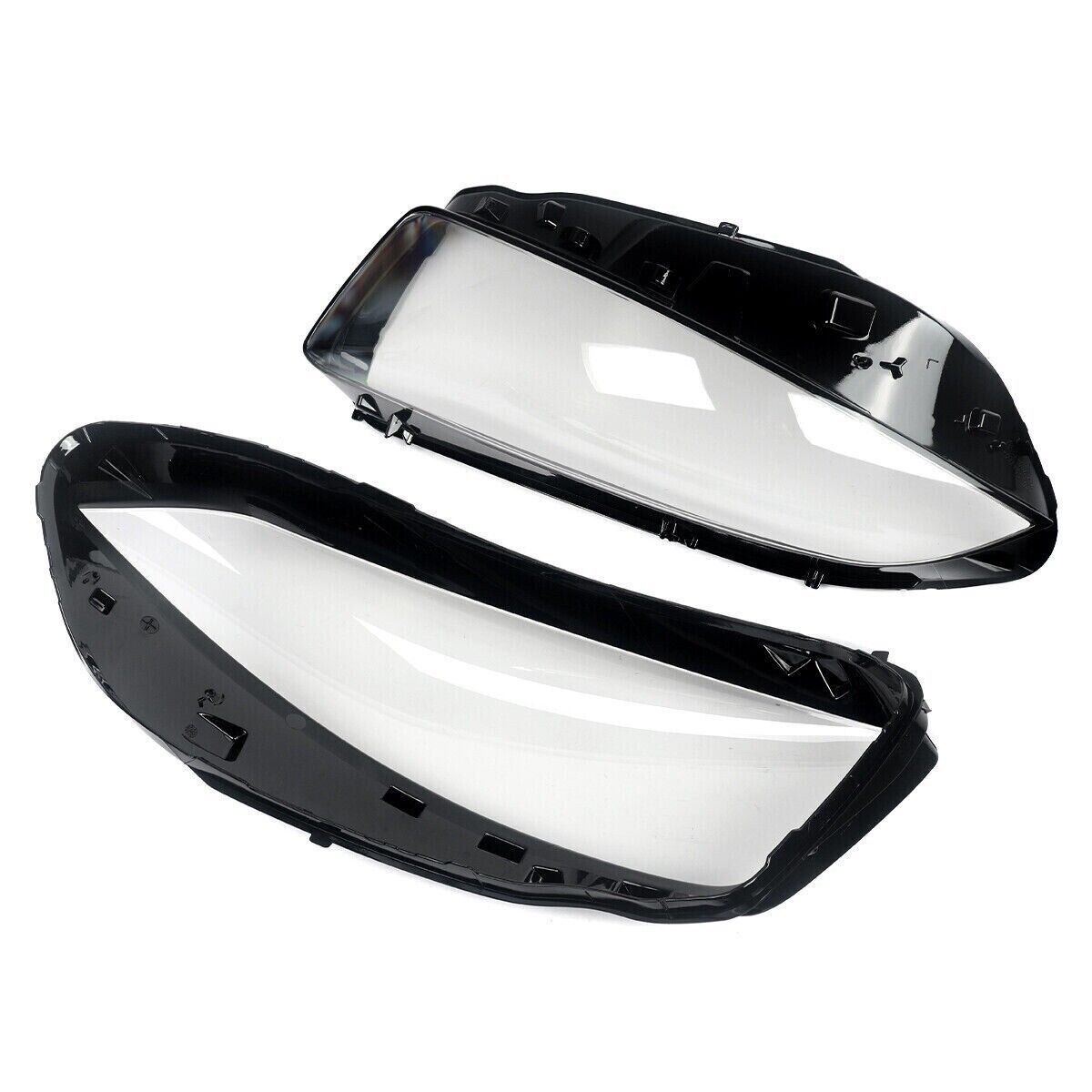 FOR MERCEDES-BENZ A CLASS W177 HEADLIGHT LENS COVER LEFT RIGHT SIDE + MANUAL