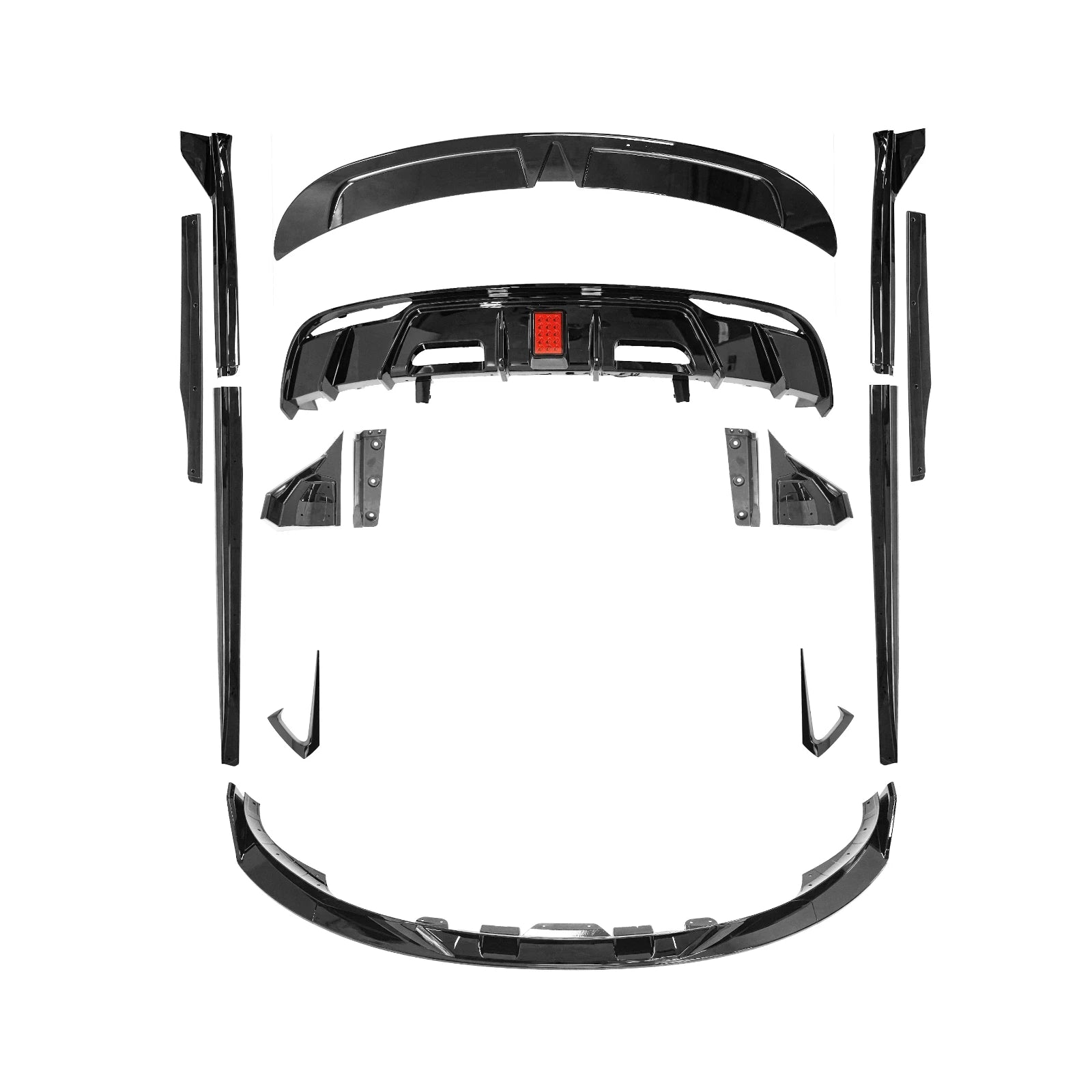 BRAGE DESIGN BODY KIT FRONT SPLITTER REAR DIFFUSER FOR TESLA MODEL 3 LCI 2024+