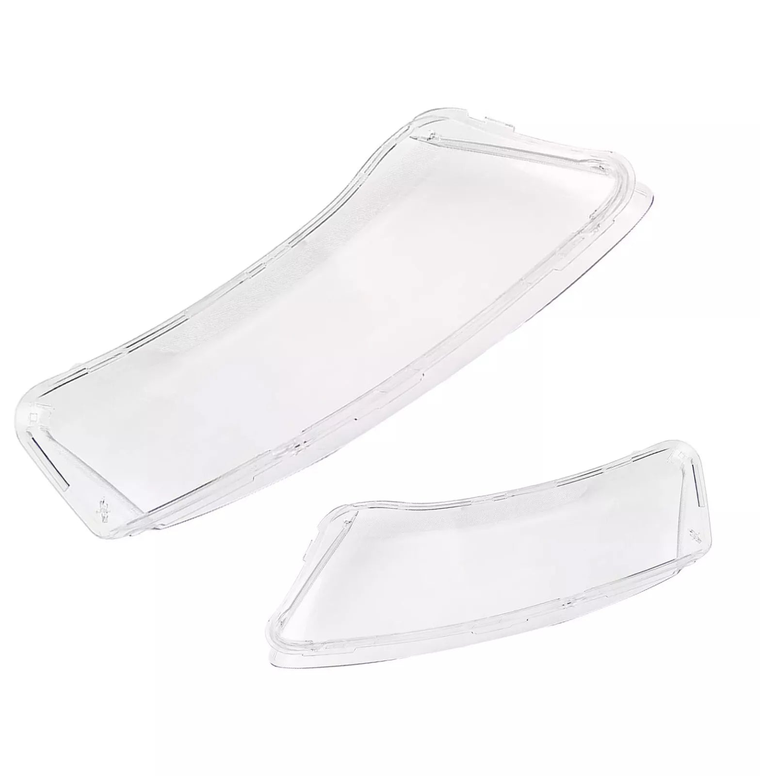 FOR AUDI A6 C6 LEFT RIGHT SIDE PAIR FRONT HEADLIGHT HEADLAMP LENS COVER 2006-11