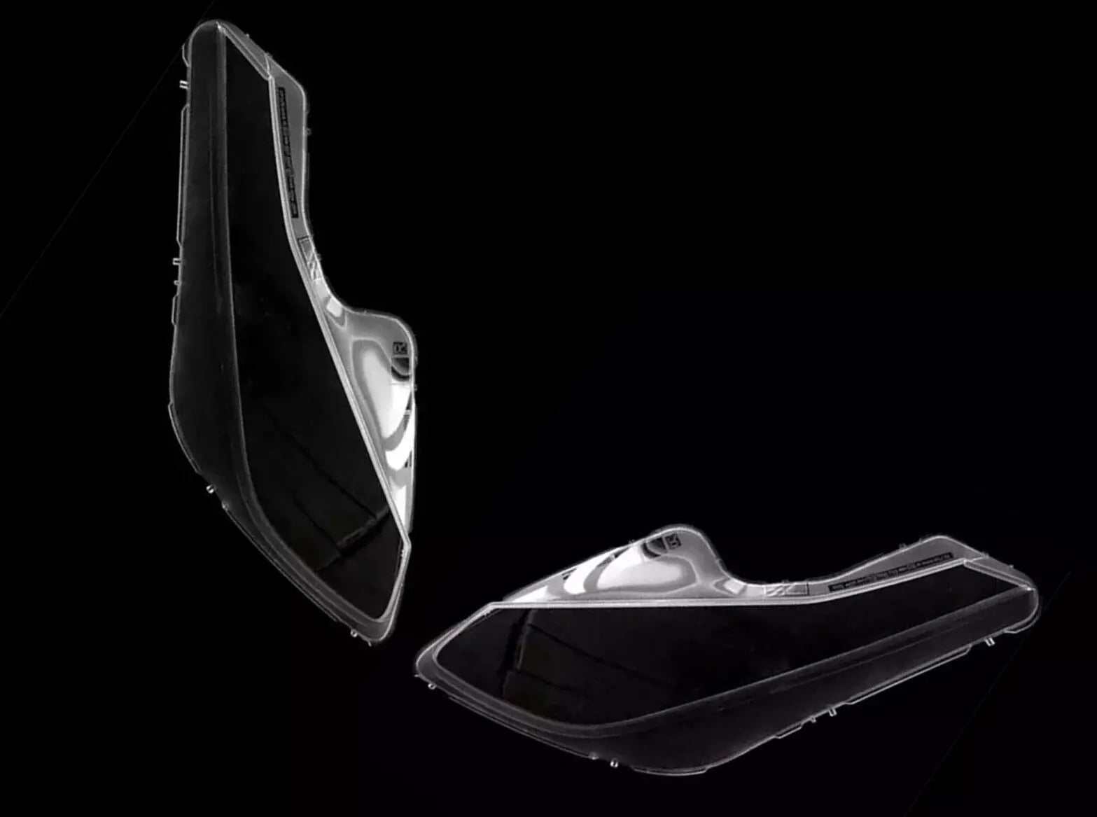 FOR FERRARI 488 HEADLIGHT HEADLAMP LENS COVER LEFT RIGHT SIDE PAIR 2015-2020