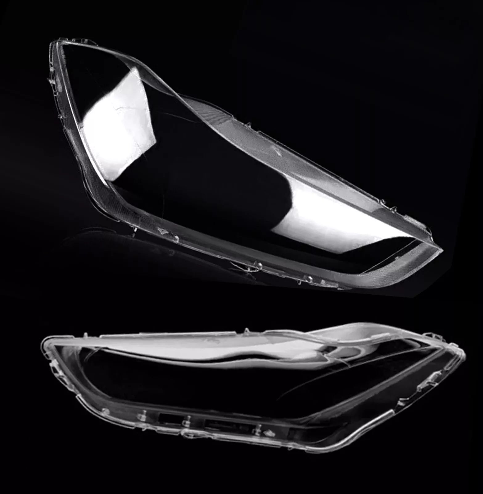 LEFT RIGHT SIDE PAIR HEADLIGHT LENS COVER LAMP FOR MASERATI GHIBLI M157 2014-19