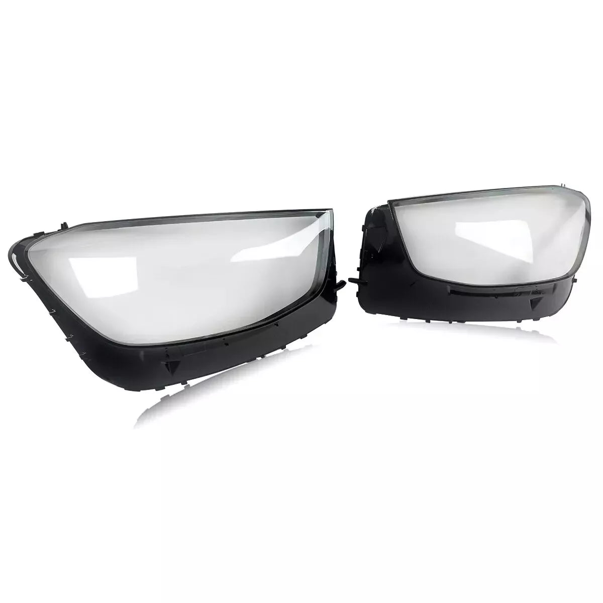 FOR 2020-2022 MERCEDES GLC W253 C253 FRONT HEADLIGHT LENS COVERS LEFT RIGHT PAIR