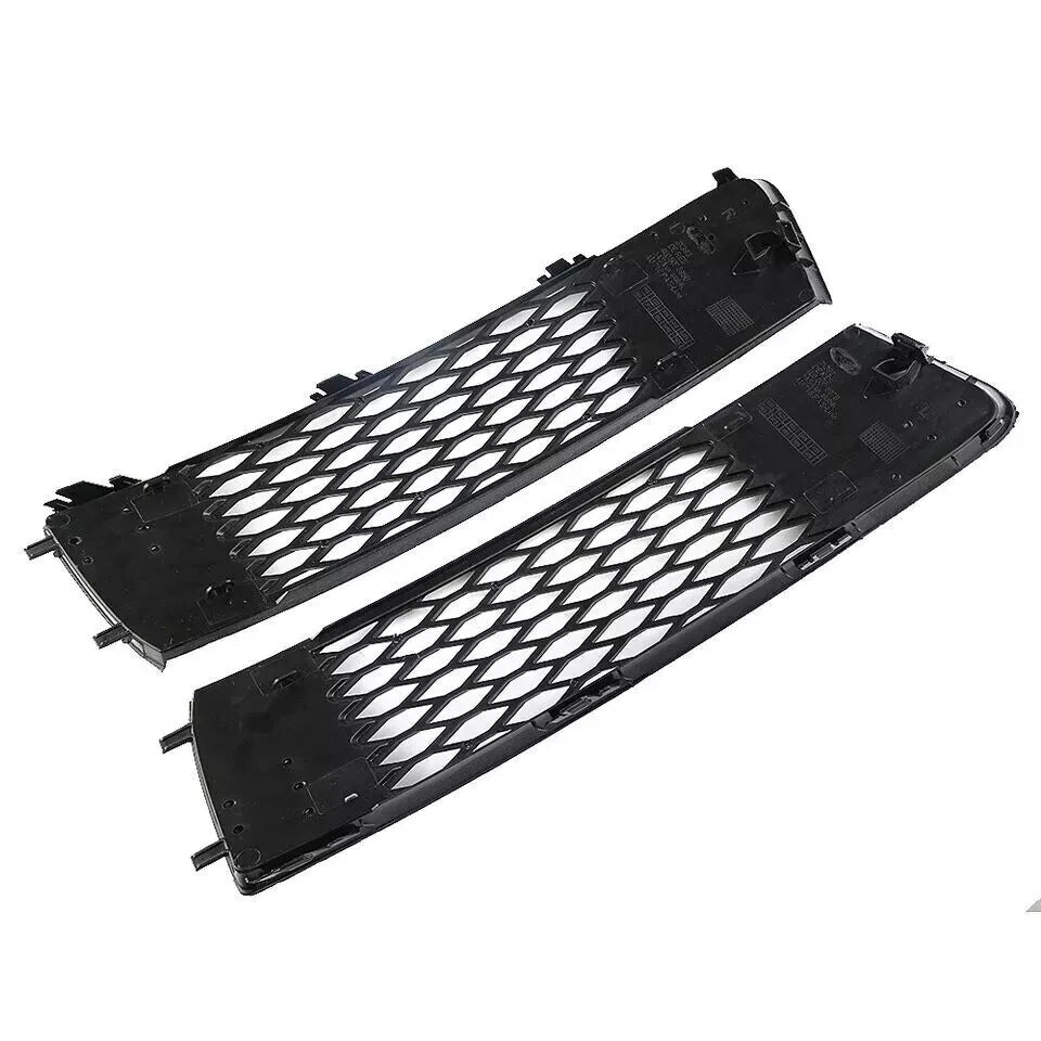 4PCS FRONT BUMPER FOG LIGHT COVER & GRILLE FOR AUDI Q7 4L S LINE 2010-2015