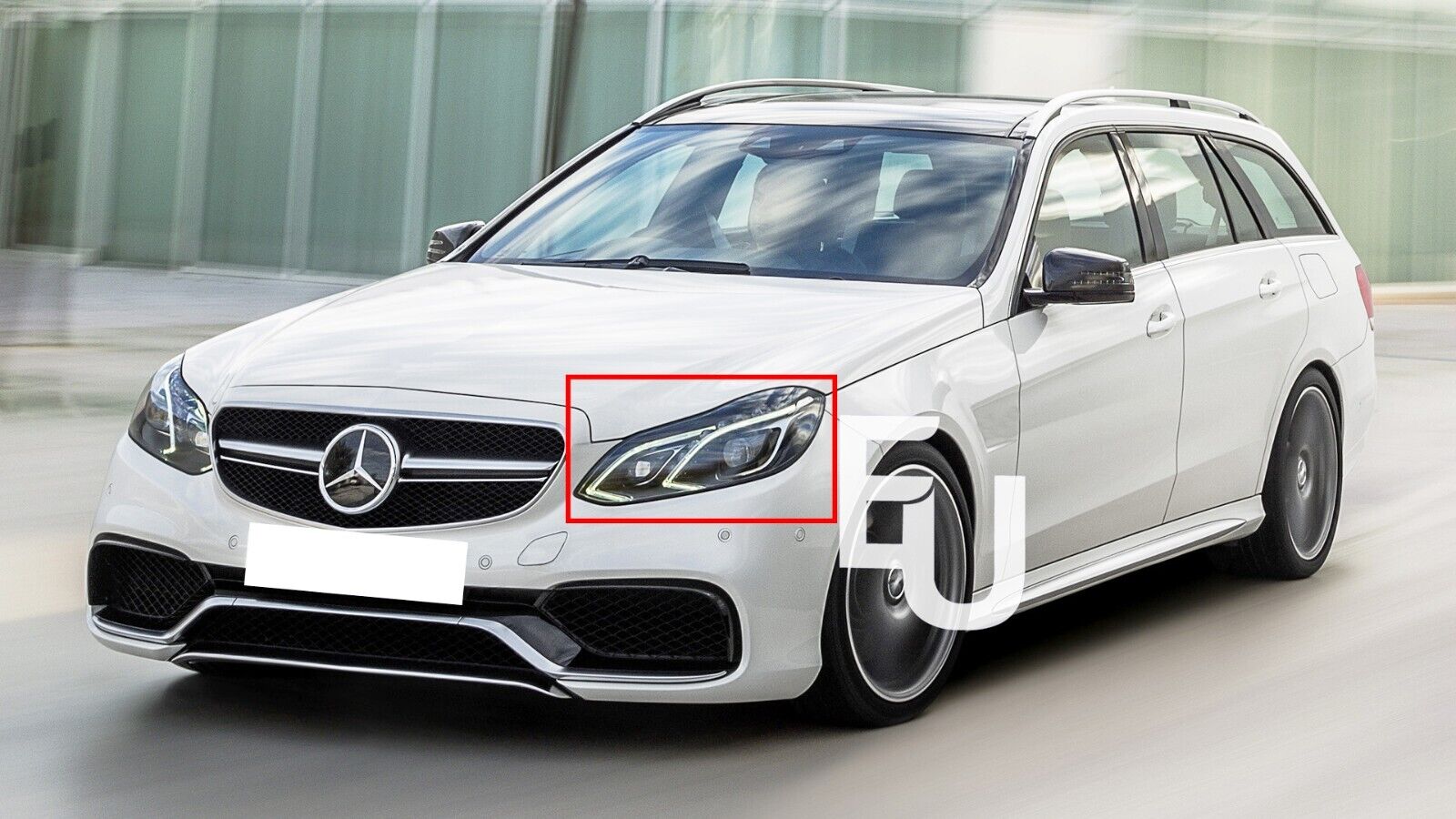 FOR MERCEDES BENZ E CLASS W212 S212 13-2016 HEADLIGHT LAMP GLASS LENS COVER LEFT