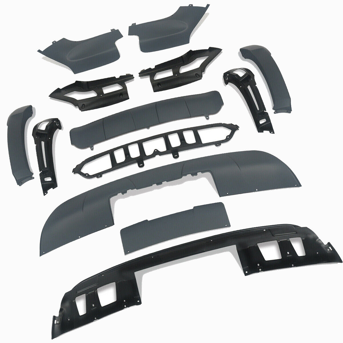 FOR BMW X5 E70 M PERFORMANCE STYLE FULL BODY KIT DIFFUSER SPLITTER SPOILER LIP