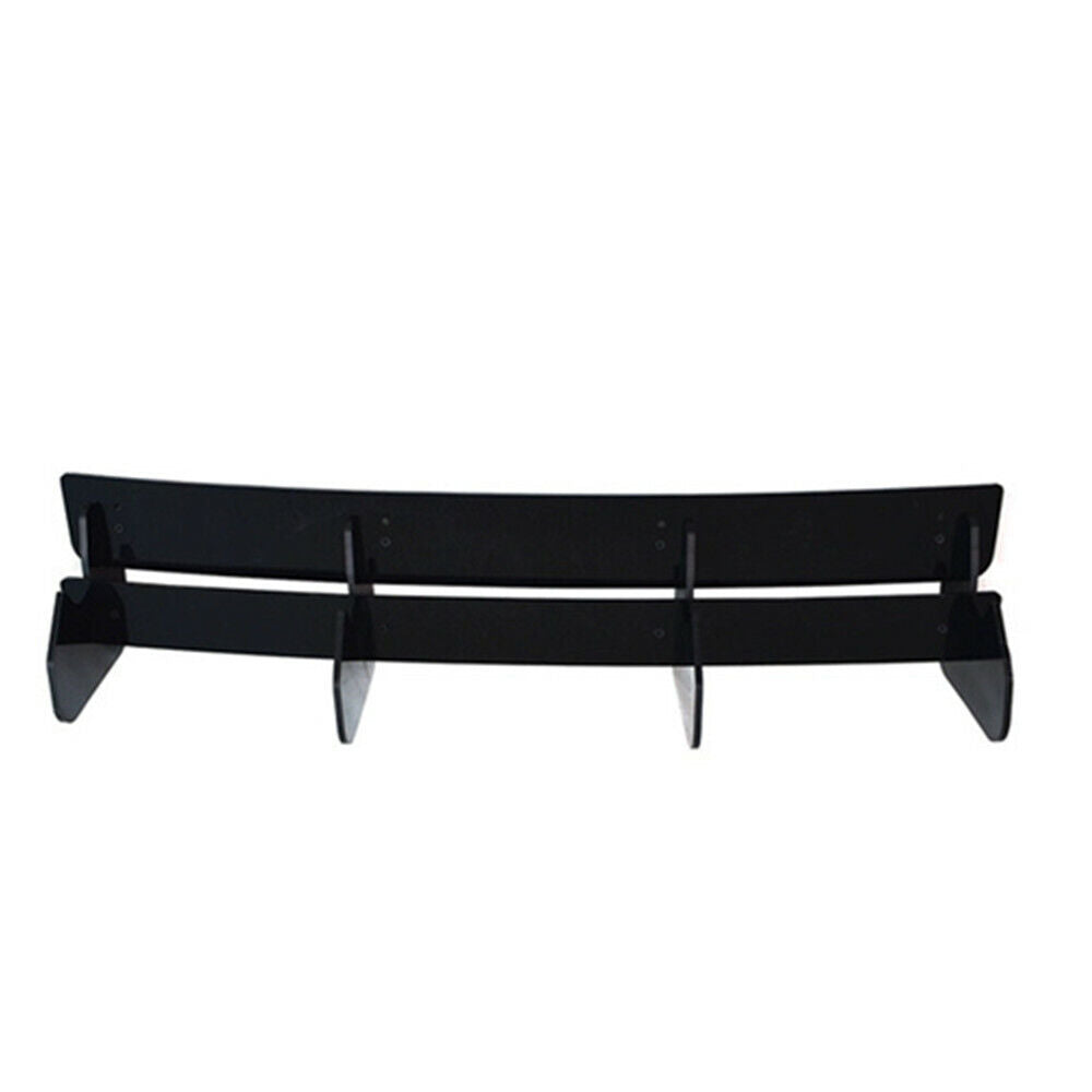 FOR VW GOLF R MK7.5 REAR BLADE FIN DIFFUSER BUMPER SPOILER GLOSS BLACK 17-20