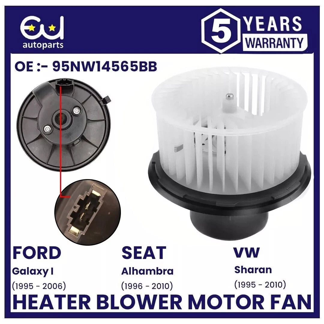 HEATER BLOWER MOTOR FAN FOR FORD GALAXY MK1 MK2 SEAT ALHAMBRA VW SHARAN RHD