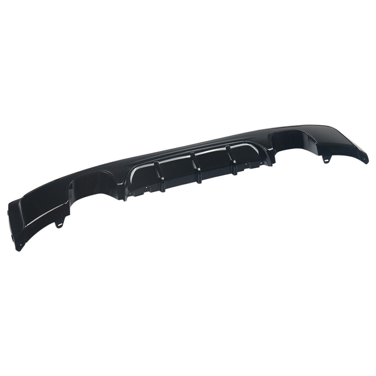 FOR BMW 2 SERIES F22 F23 M SPORT QUAD REAR DIFFUSER MP STYLE 14-21 GLOSS BLACK