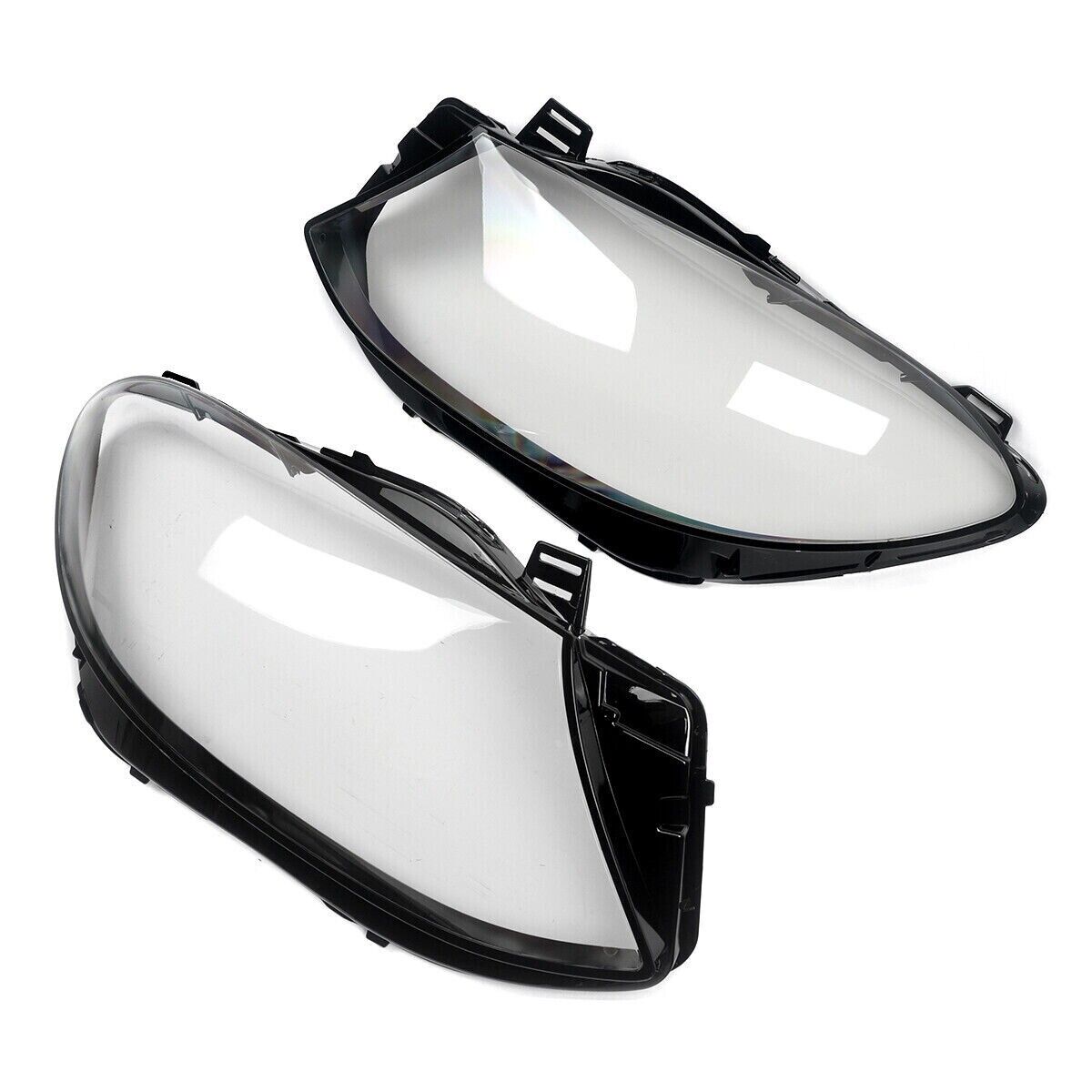 PAIR HEADLIGHT LENS HEADLAMP COVER FOR MERCEDES-BENZ GLE CLASS W166 2015-2019