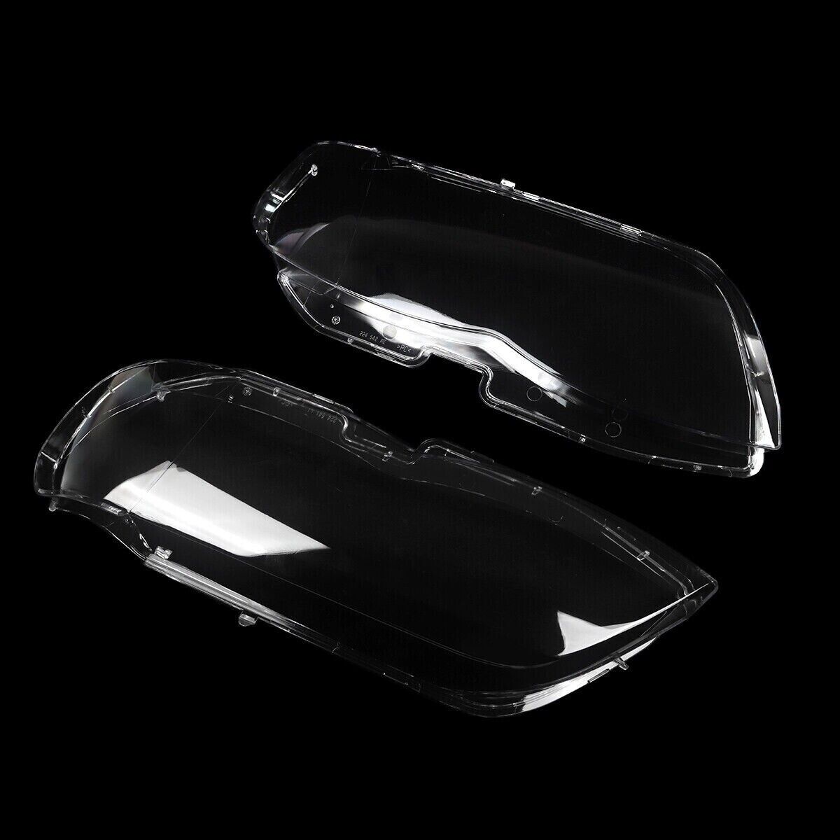 FOR BMW X5 E53 LCI 2004-2006 PAIR SIDE HEADLIGHT LENS COVER HEADLAMP SHELL