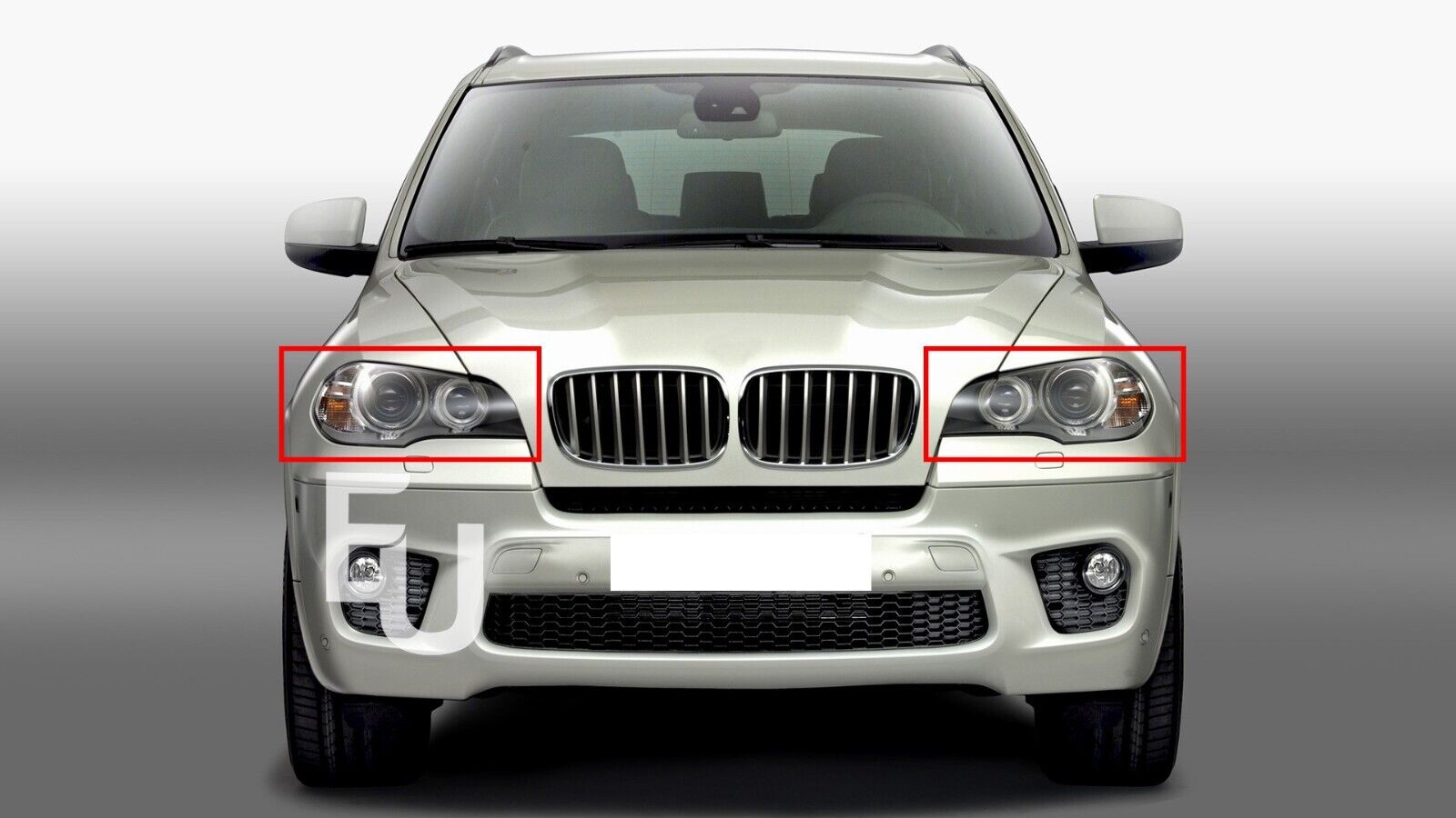 FOR BMW X5 E70 2007-2013 PAIR CAR HEADLIGHT LENS COVER HEADLAMP LEFT+RIGHT SIDES