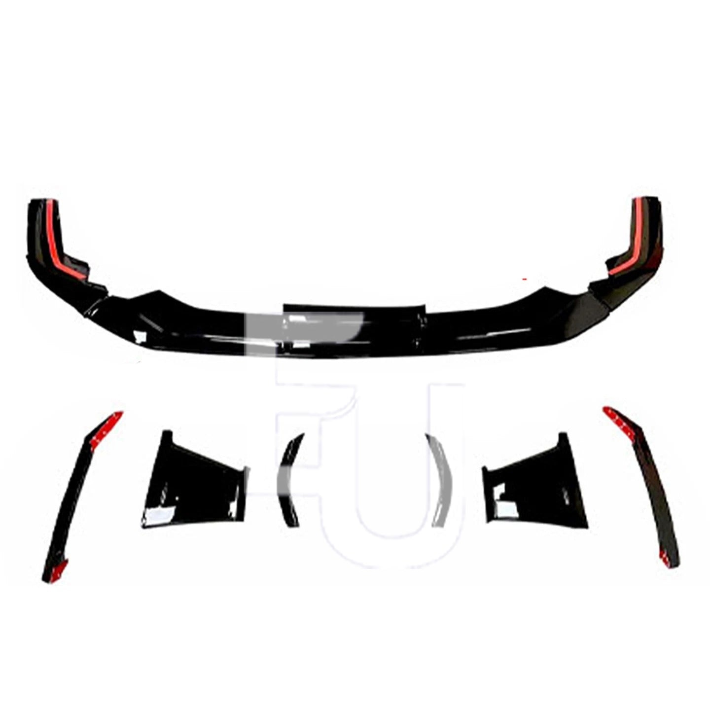 FOR AUDI A6 S6 C8 4A 2018-25 RS6 CONVERSION FRONT BUMPER SPLITTER BODYKIT GRILLE