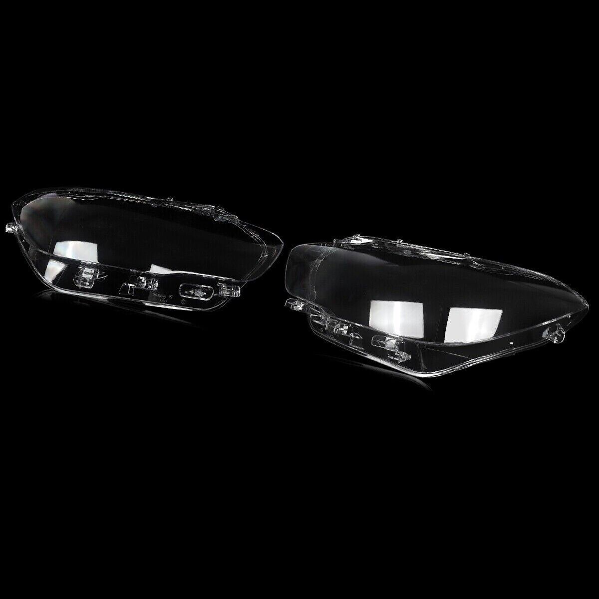 FOR BMW 1 SERIES F20 F21 LCI HEADLIGHT HEADLAMP LENS COVER LEFT+RIGHT 2015-2019
