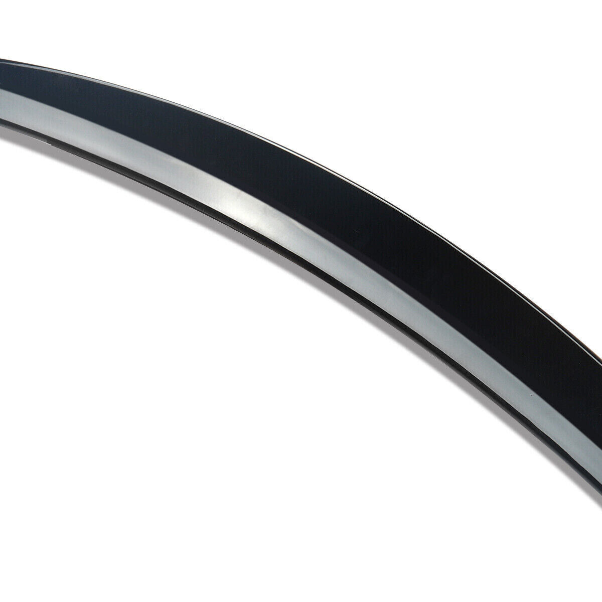 FOR MERCEDES E CLASS W213 SALOON C63 STYLE BOOT SPOILER GLOSS BLACK 2016-2020
