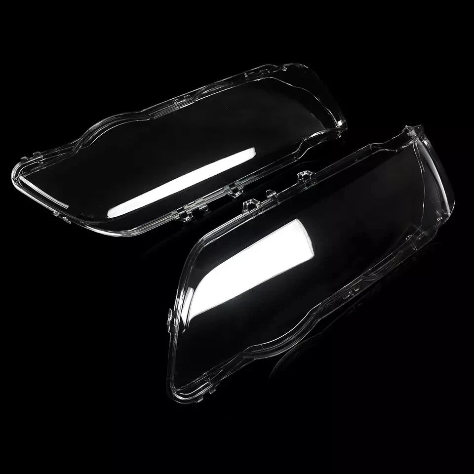 LEFT RIGHT HEADLIGHT HEADLAMP LENS COVER SHELL REPLACEMENT FOR BMW X5 E53 00-03