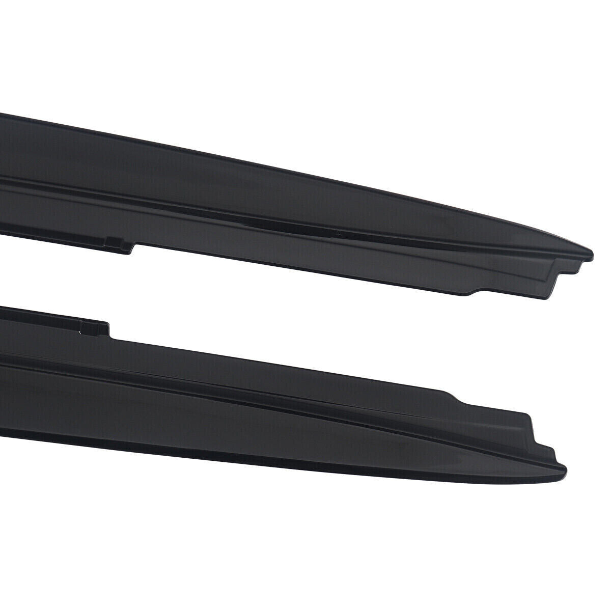 FOR BMW 5 SERIES G30 G31 F90 M5 M SPORT SIDE SKIRT EXTENSION BLADES GLOSS BLACK
