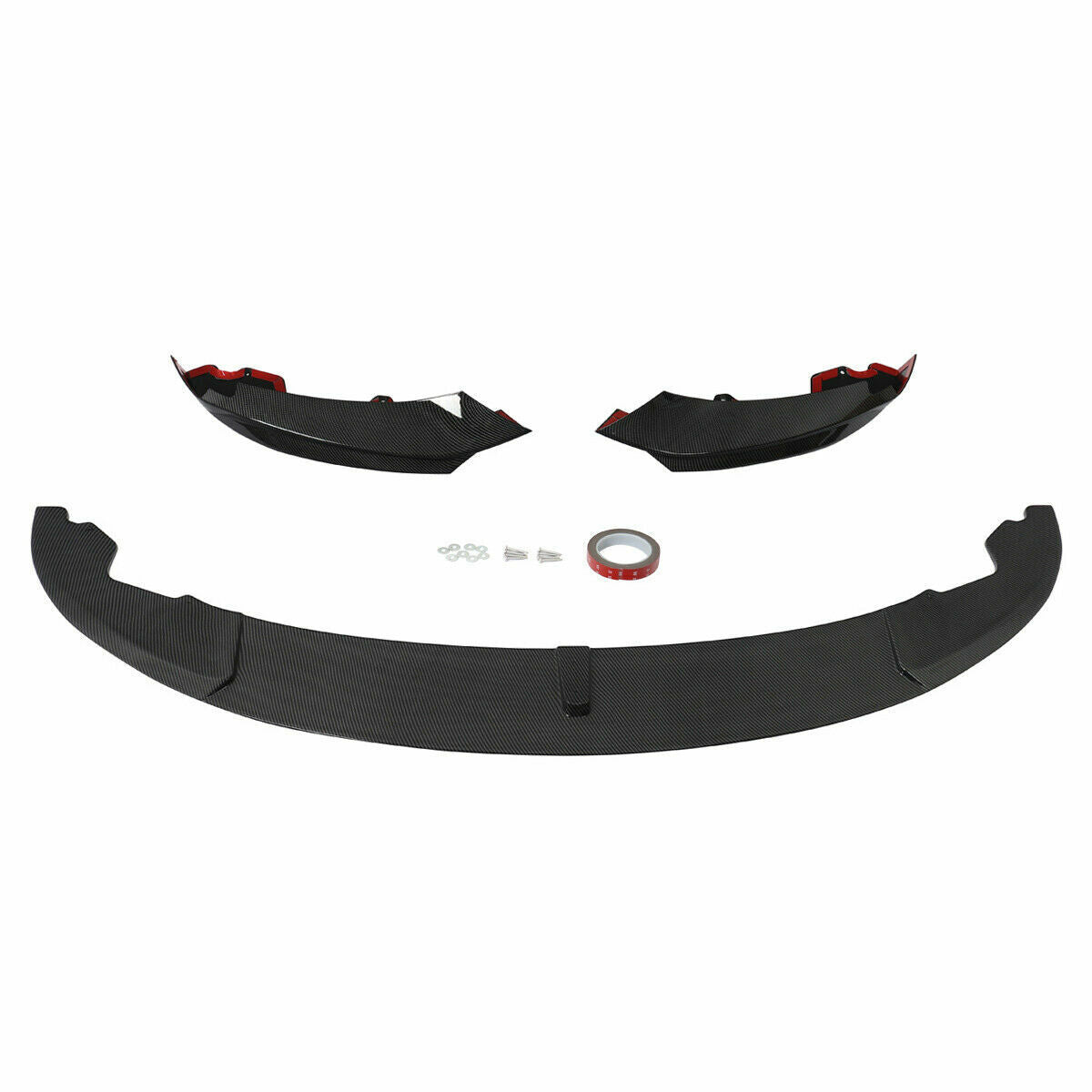 FOR BMW 4 SERIES F32 F33 F36 M SPORT FRONT SPLITTER LIP BUMPER CARBON LOOK 13-20