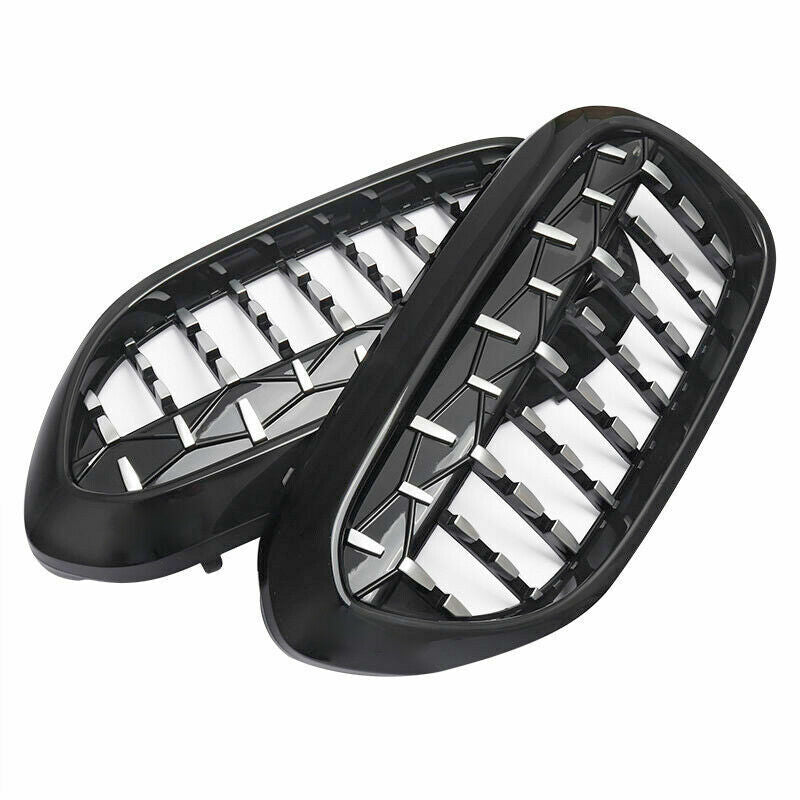 FOR BMW 5 SERIES G30 G31 G38 M5 BLACK EDITION DIAMOND KIDNEY GRILLE GRILL 2017+