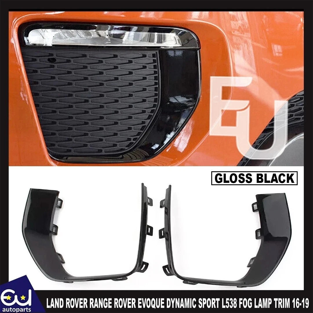BUMPER FOG LIGHT LAMP TRIM PAIR FOR RANGE ROVER EVOQUE DYNAMIC SPORT L538 16-19