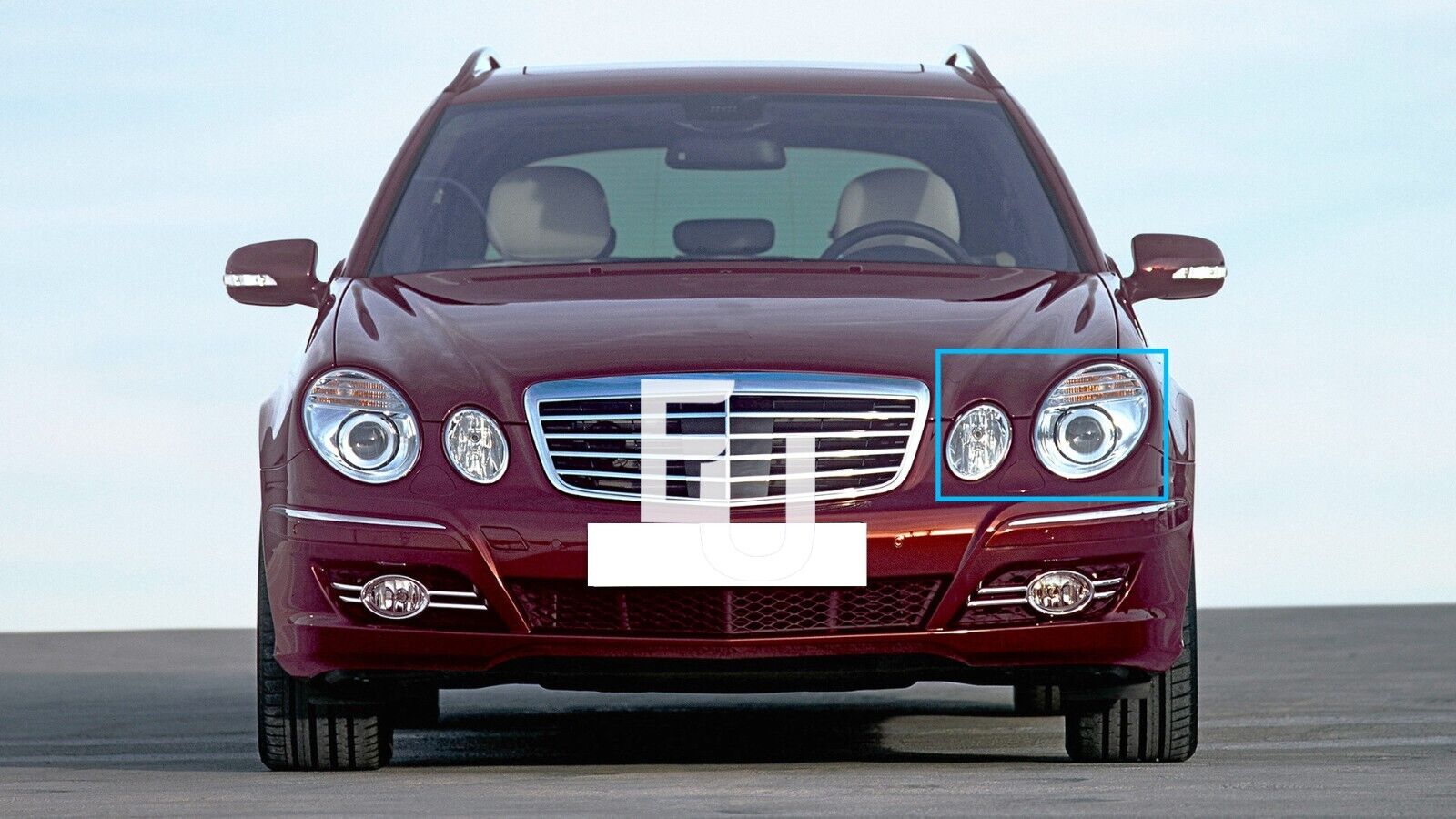 FOR MERCEDES BENZ E CLASS W211 2002-2009 HEADLIGHT GLASS LENS COVER LEFT NEW