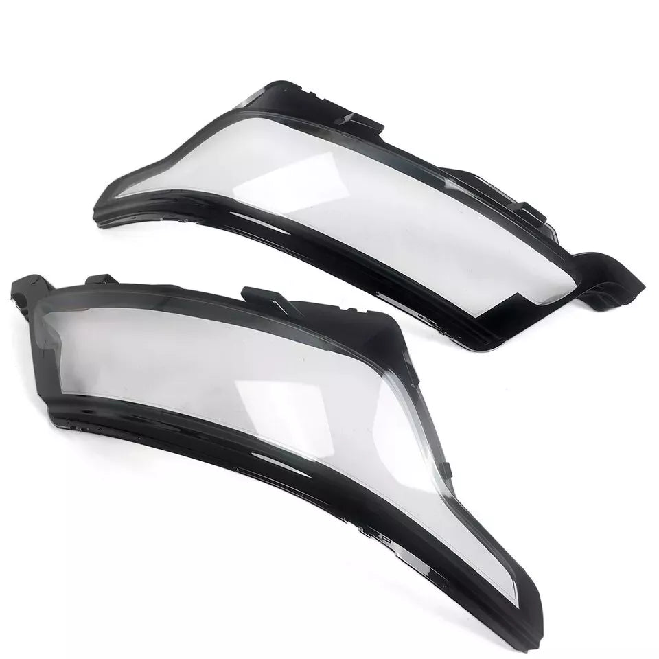 FOR RANGE ROVER SPORT L494 LEFT RIGHT SIDE PAIR HEADLIGHT LENS LAMP COVER 18-22