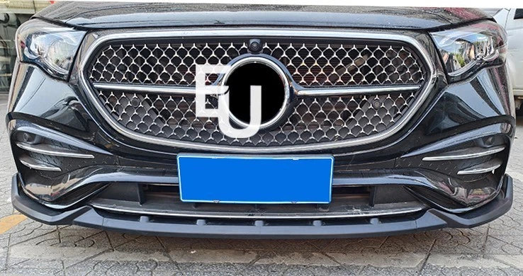 GLOSS BLACK FRONT SPLITTER LIP SPOILER FOR MERCEDES E-CLASS W214 AMG LINE 2023+