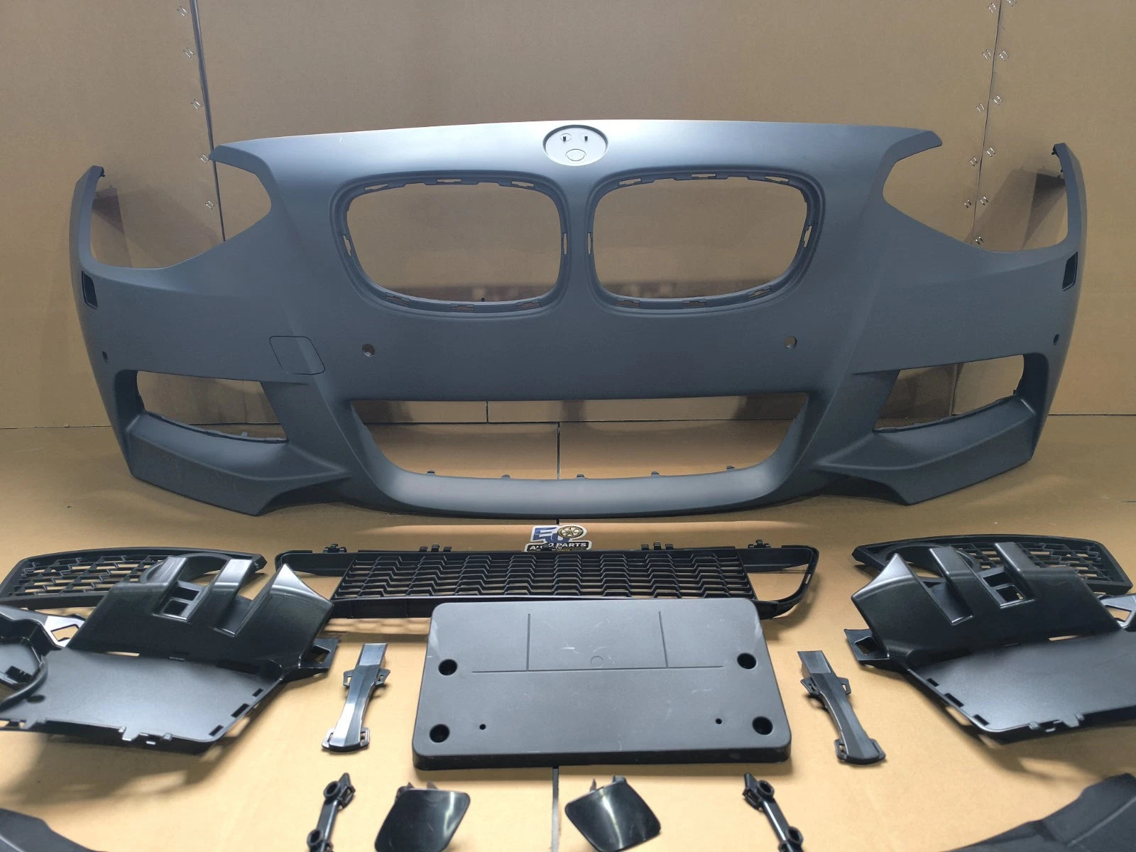 FOR BMW 1 SERIES F20 F21 M SPORT FRONT BUMPER KIT W/PDC & WASHER HOLE 2011-2015