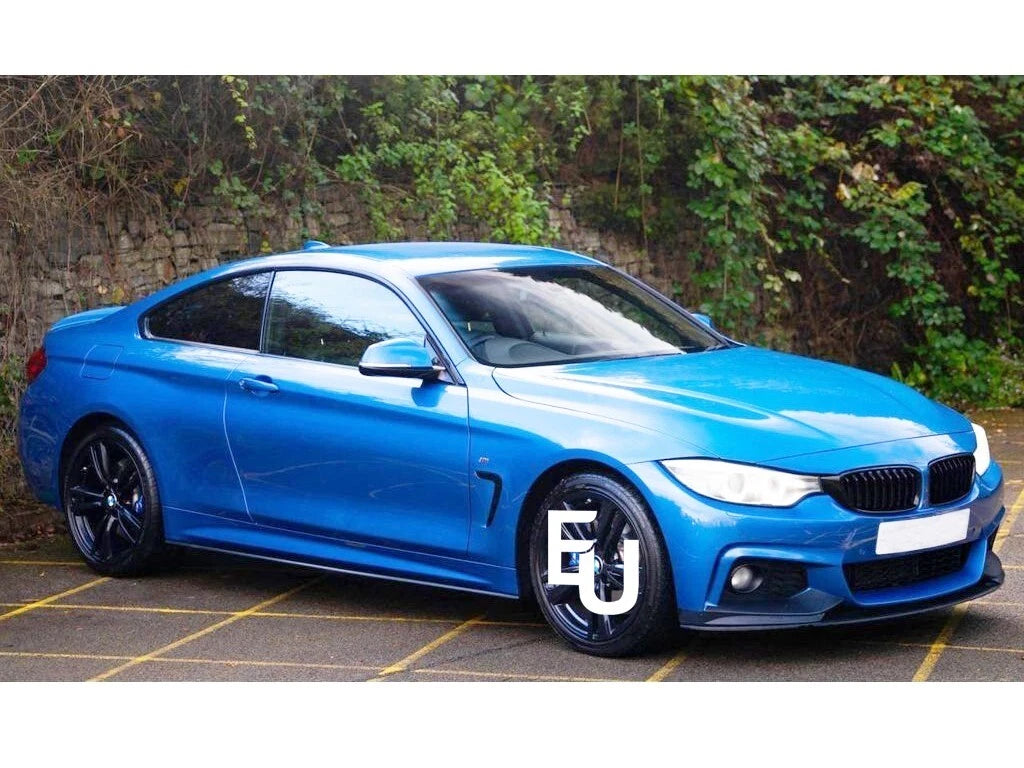 FOR BMW 4 SERIES F32 F33 F36 M SPORT SIDE SKIRTS EXTENSION LIP CARBON LOOK 13-20