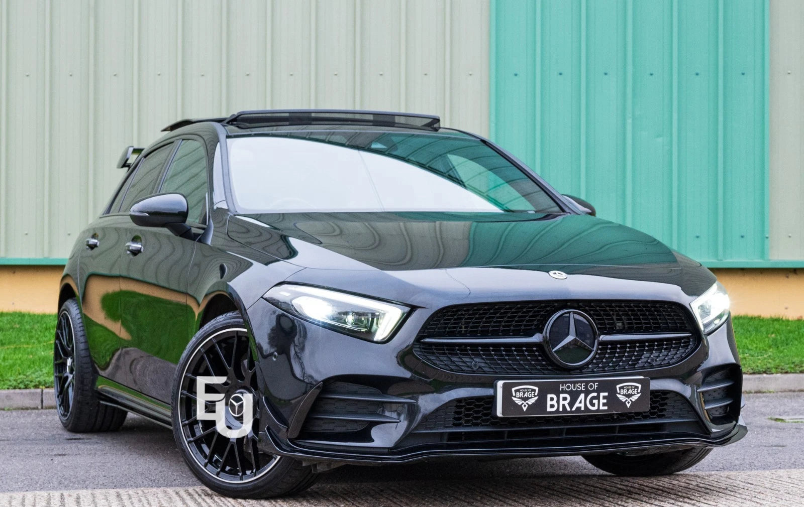 FOR MERCEDES A CLASS W177 CLA C118 GLOSS BLACK WING MIRROR COVER PAIR 2019-2023