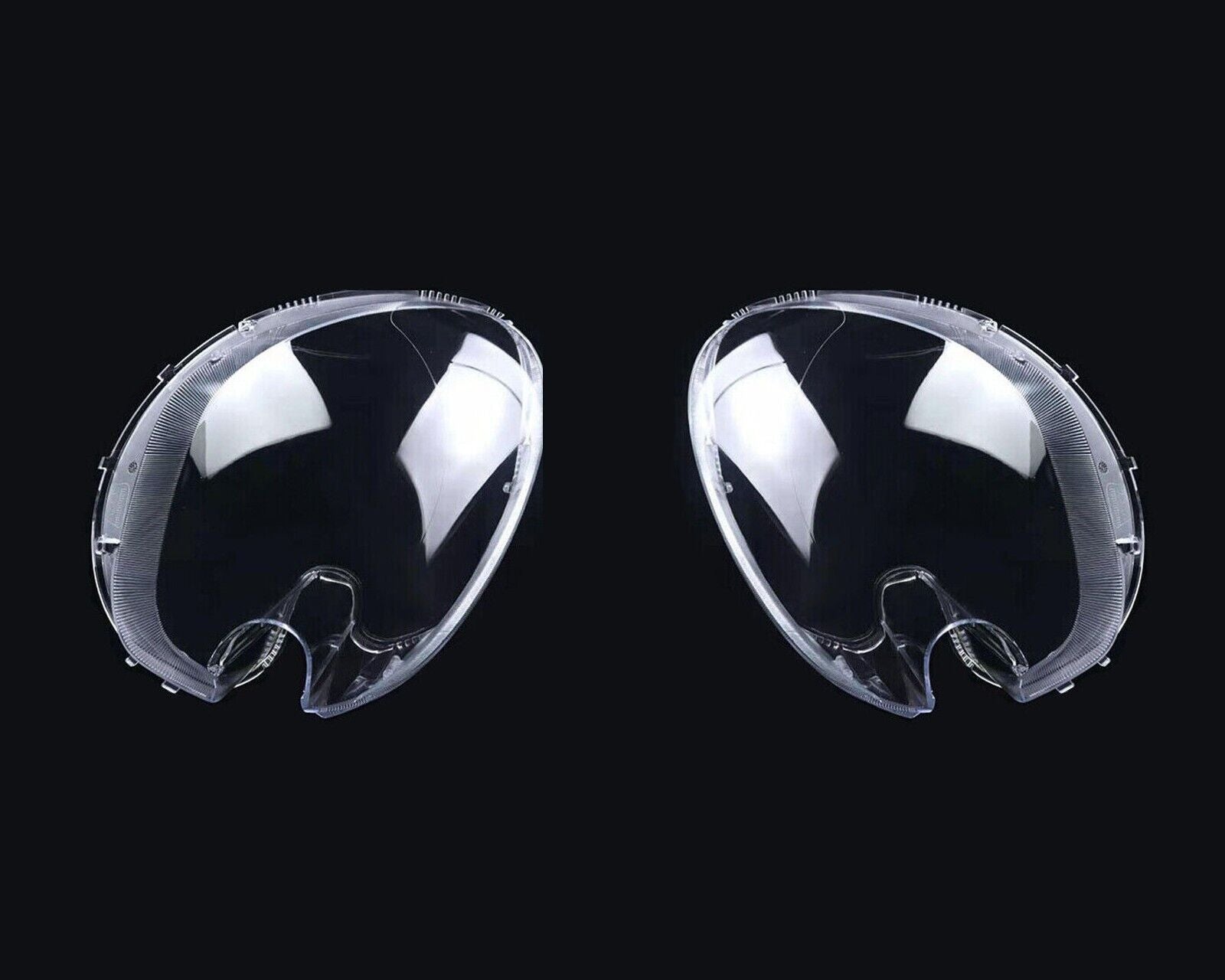L+R HEADLIGHT LENS COVER REPLACEMENT FOR BMW MINI COOPER R56 HATCHBACK 2006-2013