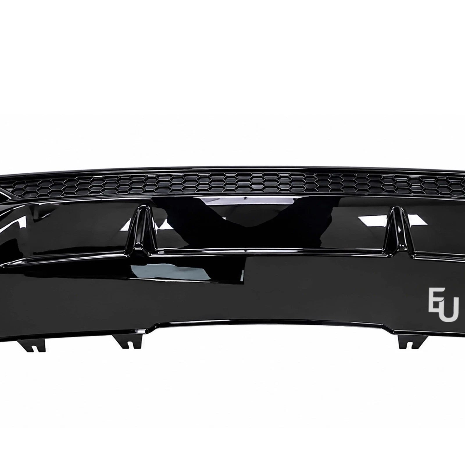FOR AUDI A4 S4 B9.5 8W S-LINE FACELIFT LCI REAR BUMPER DIFFUSER BLACK 2020-2025