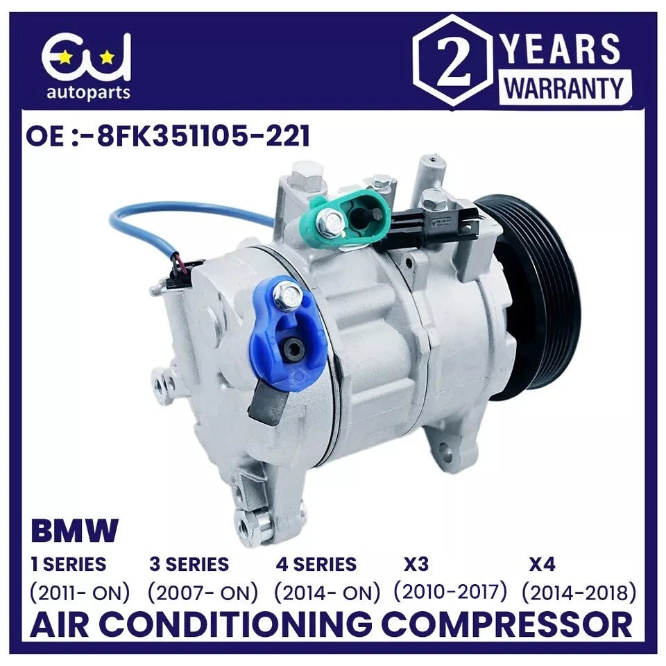 AIR CON AC COMPRESSOR PUMP FOR BMW 1 3 4 SERIES X3 X4 F20 F30 F32 F25 F26 E90