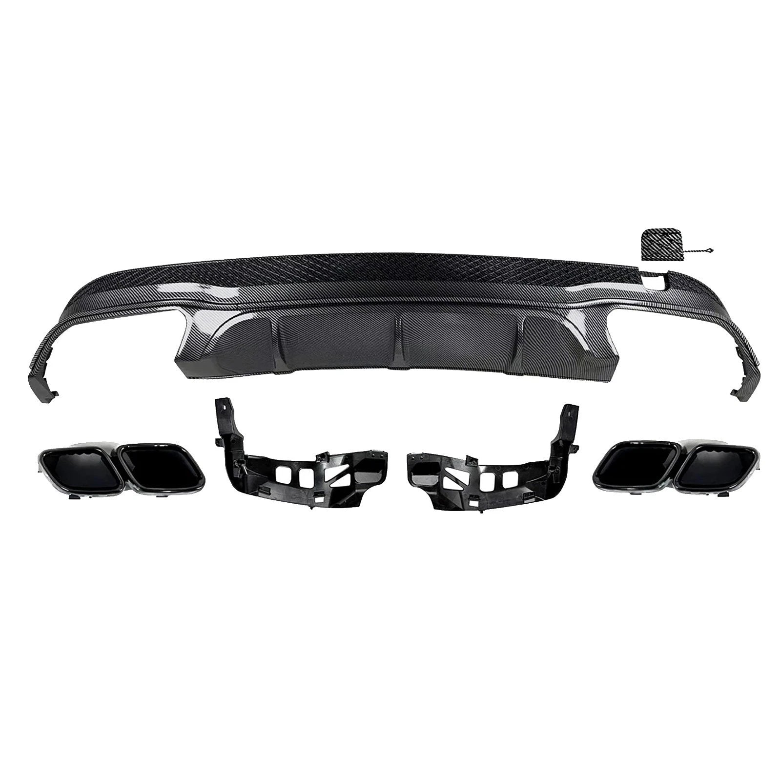 FOR MERCEDES W207 C207 COUPE A207 CABRIOLET AMG E63 REAR DIFFUSER CARBON 2013-16