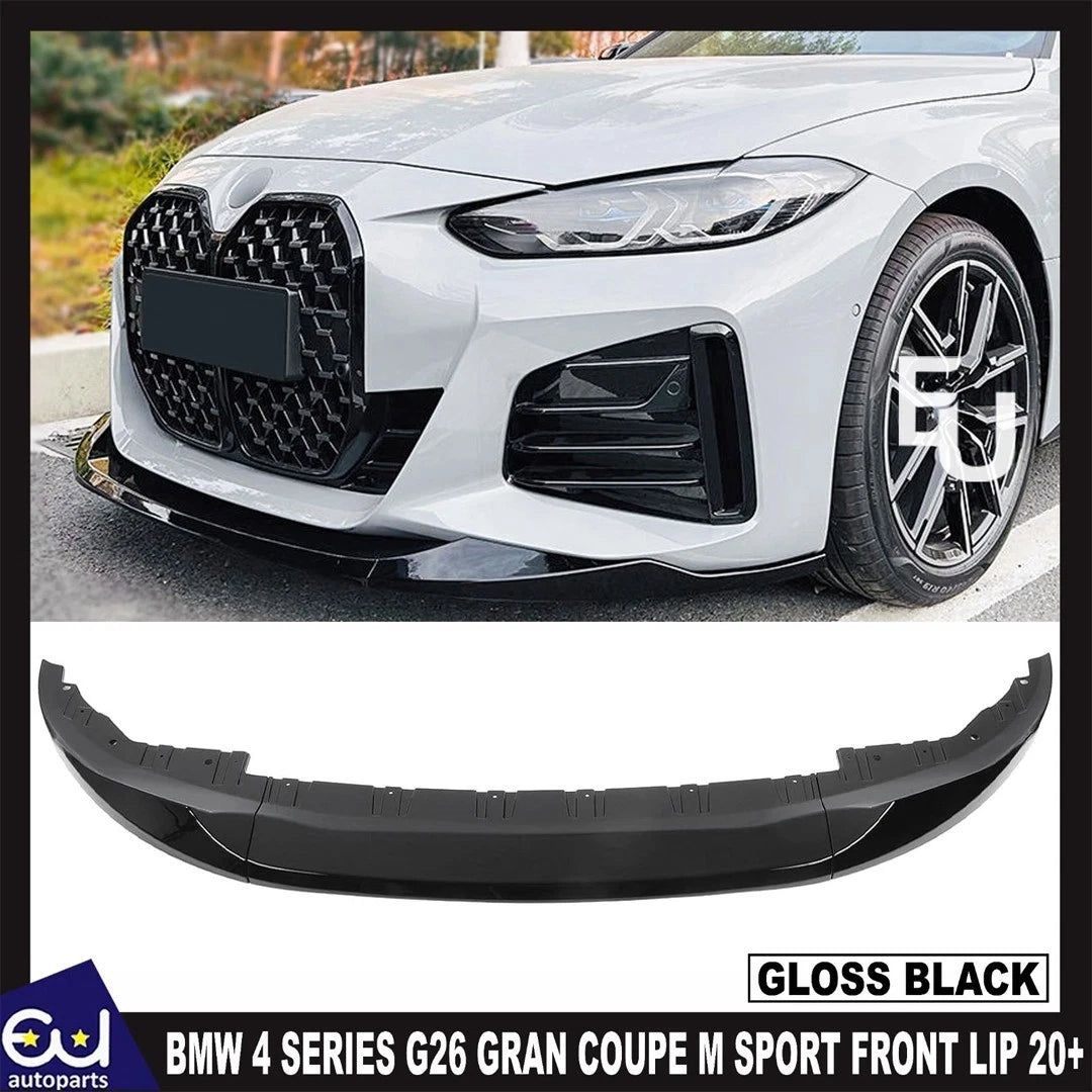 FOR BMW 4 SERIES G26 GRAN COUPE M SPORT FRONT SPLITTER SPOILER LIP GLOSS 2020+