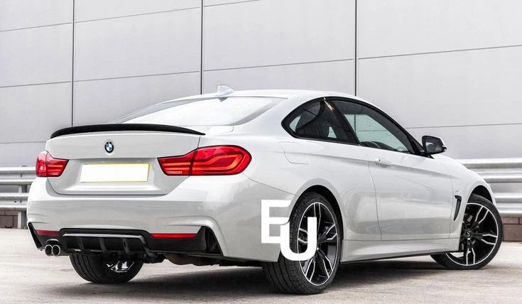 FOR BMW 4 SERIES F32  STYLE REAR BOOT SPOILER CARBON LOOK 2013-20