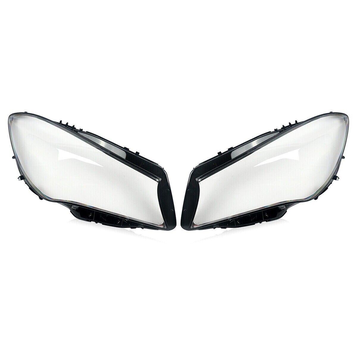 PAIR FOR MERCEDES-BENZ CLA W117 C117 HEADLIGHT HEADLAMP LENS COVER 2017-2019 LCI