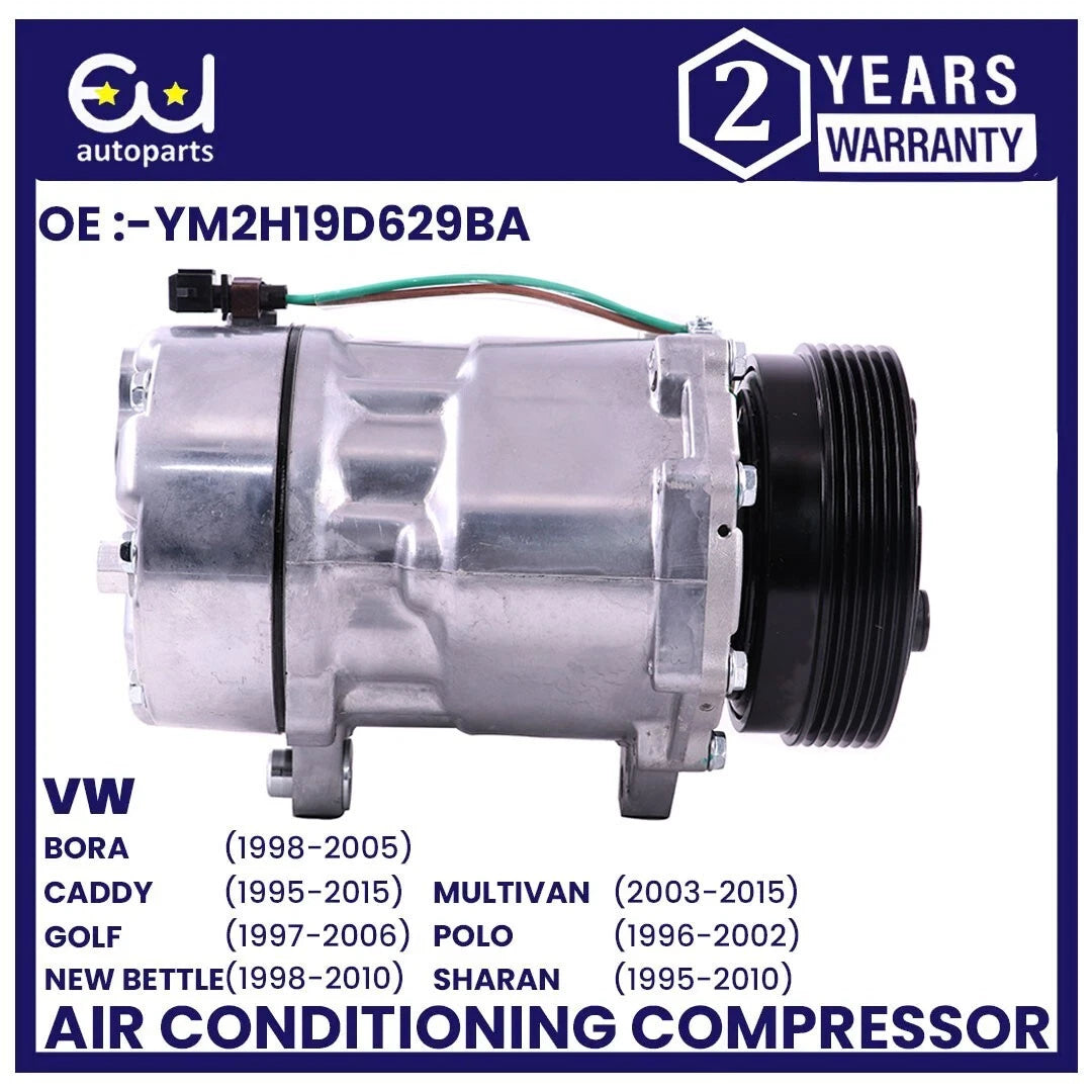 AIR CON AC COMPRESSOR PUMP FOR VW GOLF IV BORA 1J POLO 6V SHARAN TRANSPORTER
