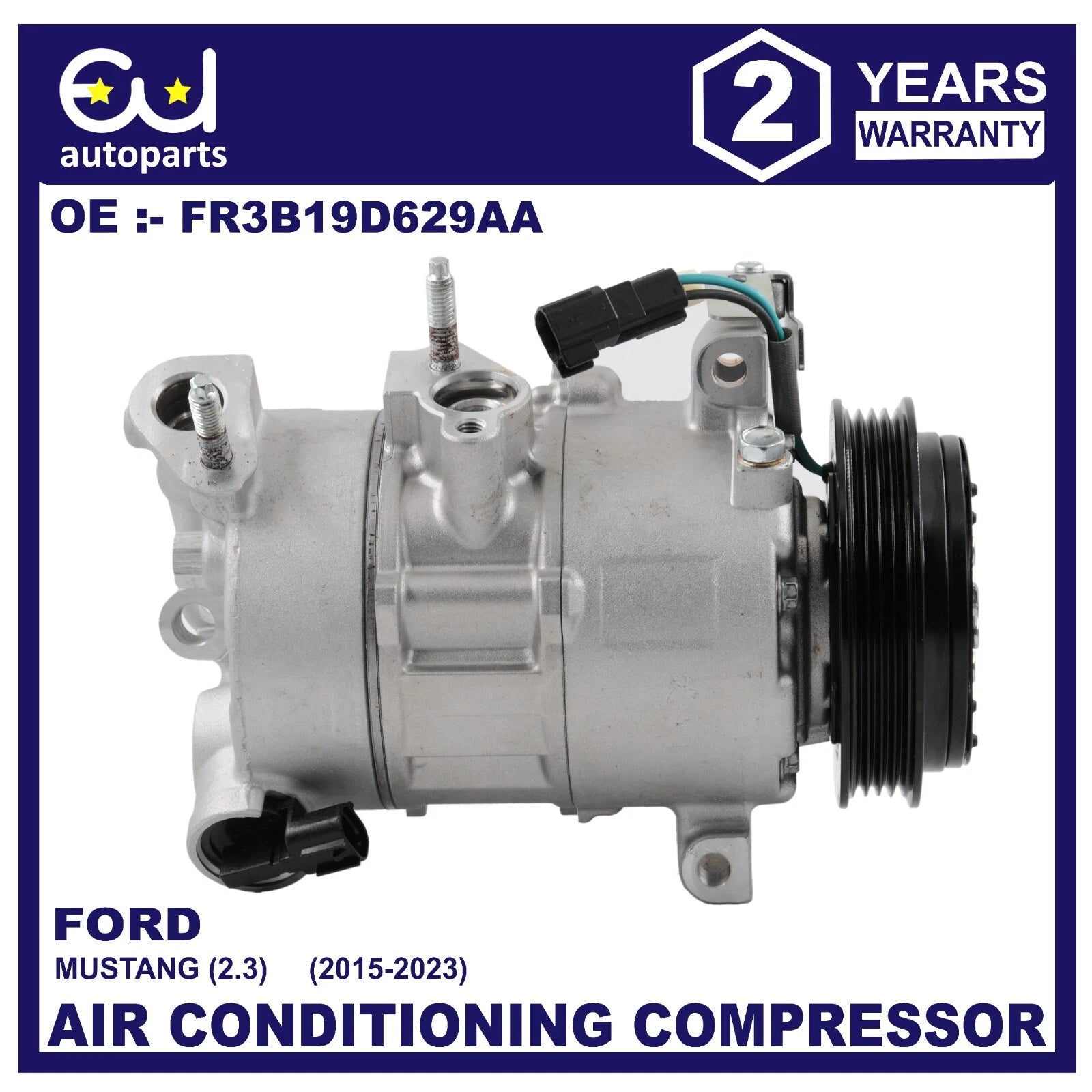 AIR CON AC COMPRESSOR PUMP FOR FORD MUSTANG 2.3 2015-2023 FR3Z19703F