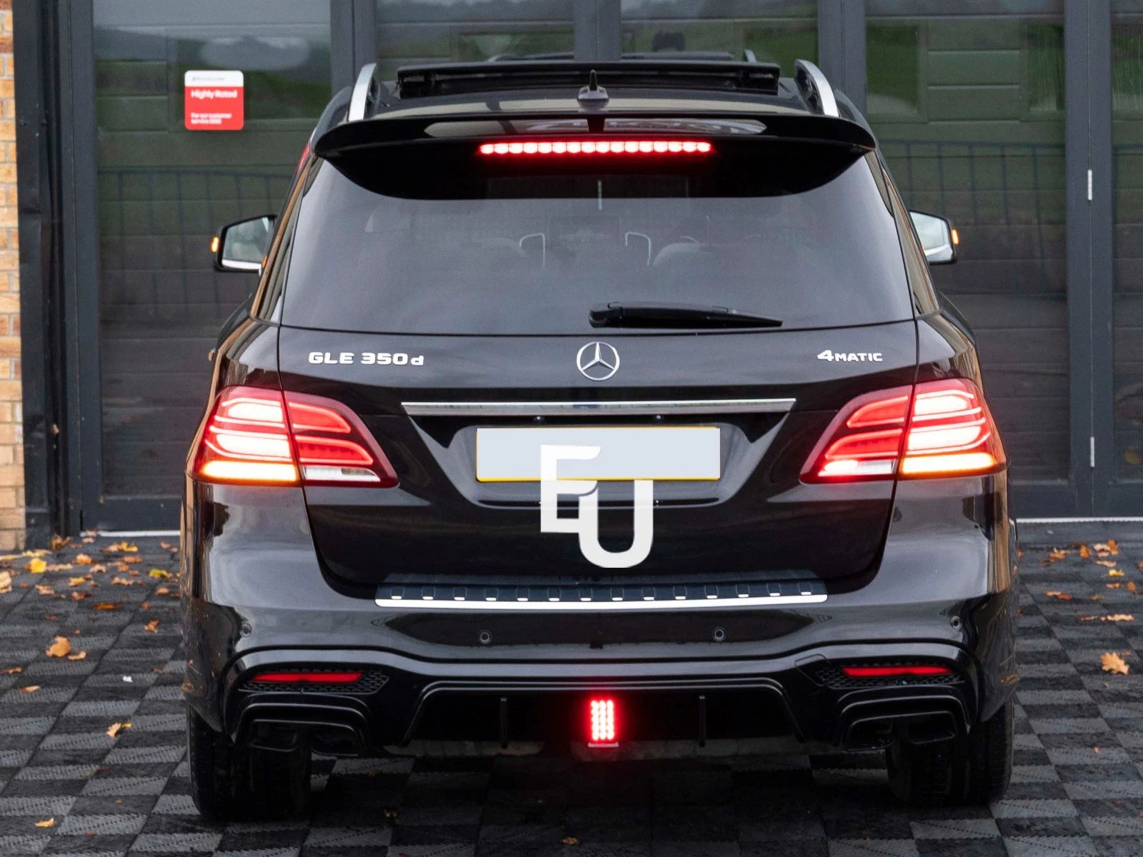 FOR MERCEDES GLE CLASS W166 GLE400 GLE43 63 AMG REAR ROOF SPOILER WING GLOSS
