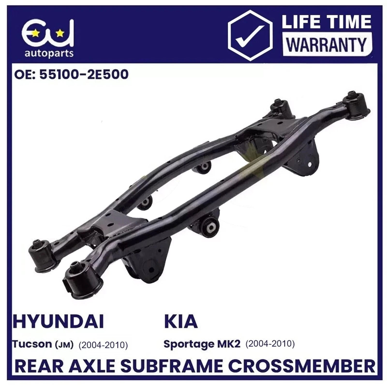 FOR HYUNDAI TUCSON KIA SPORTAGE MK2 4WD 2004–2010 REAR SUBFRAME AXLE CROSSMEMBER