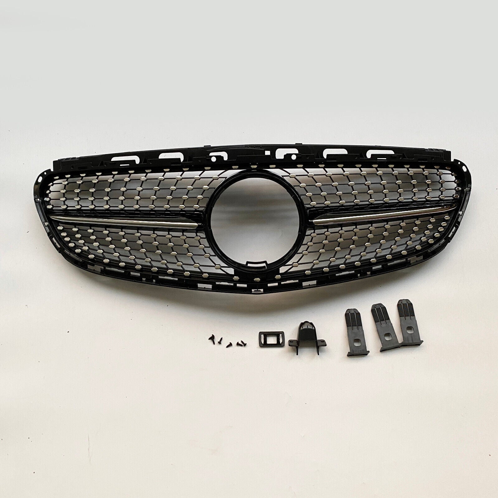 FOR MERCEDES E CLASS W212 FRONT SILVER DIAMOND GRILLE GRILL 2009-2013