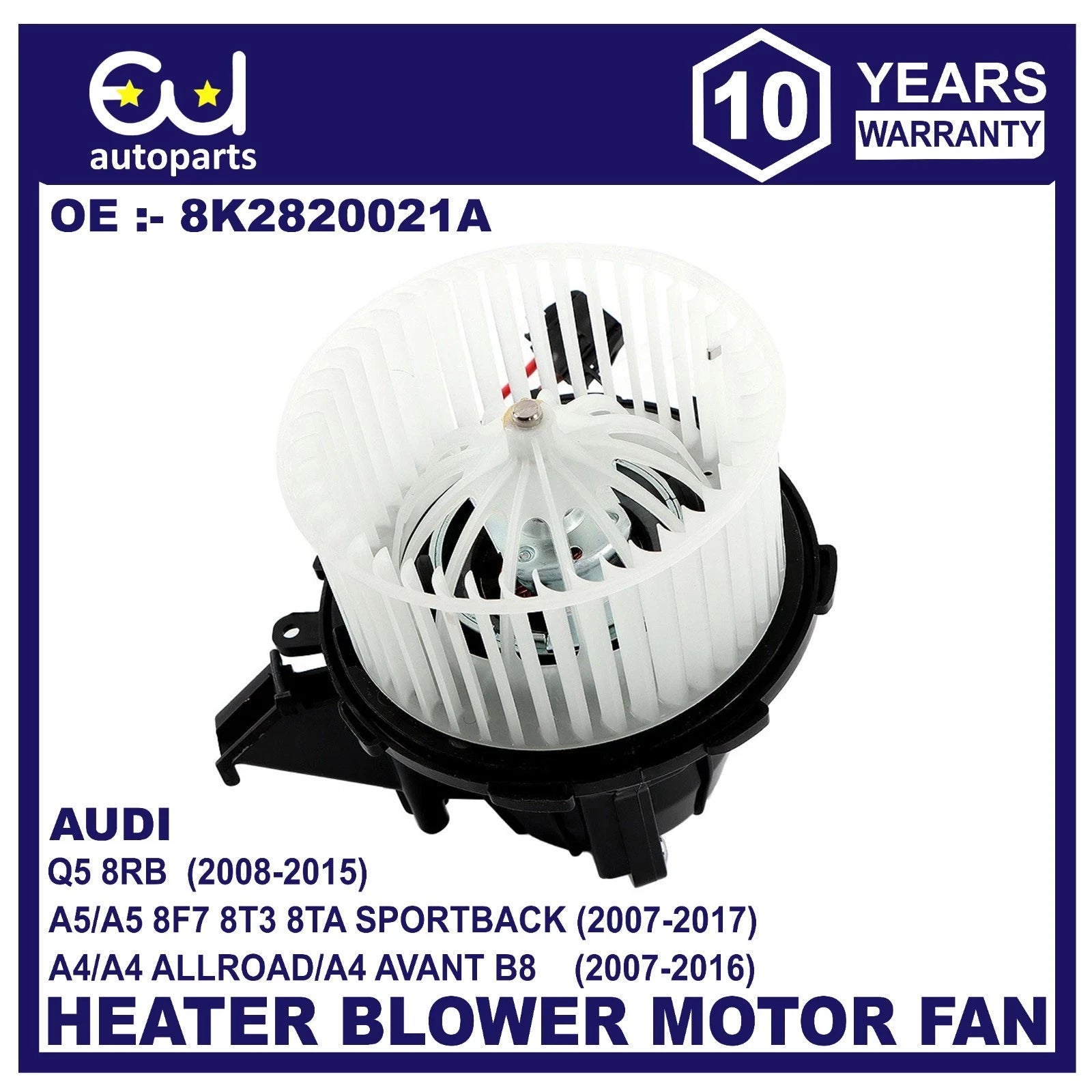NEW HEATER BLOWER MOTOR FAN WITH AIRCON RHD FOR AUDI A4 B8 A5 8F7 8T3 8TA Q5 8RB