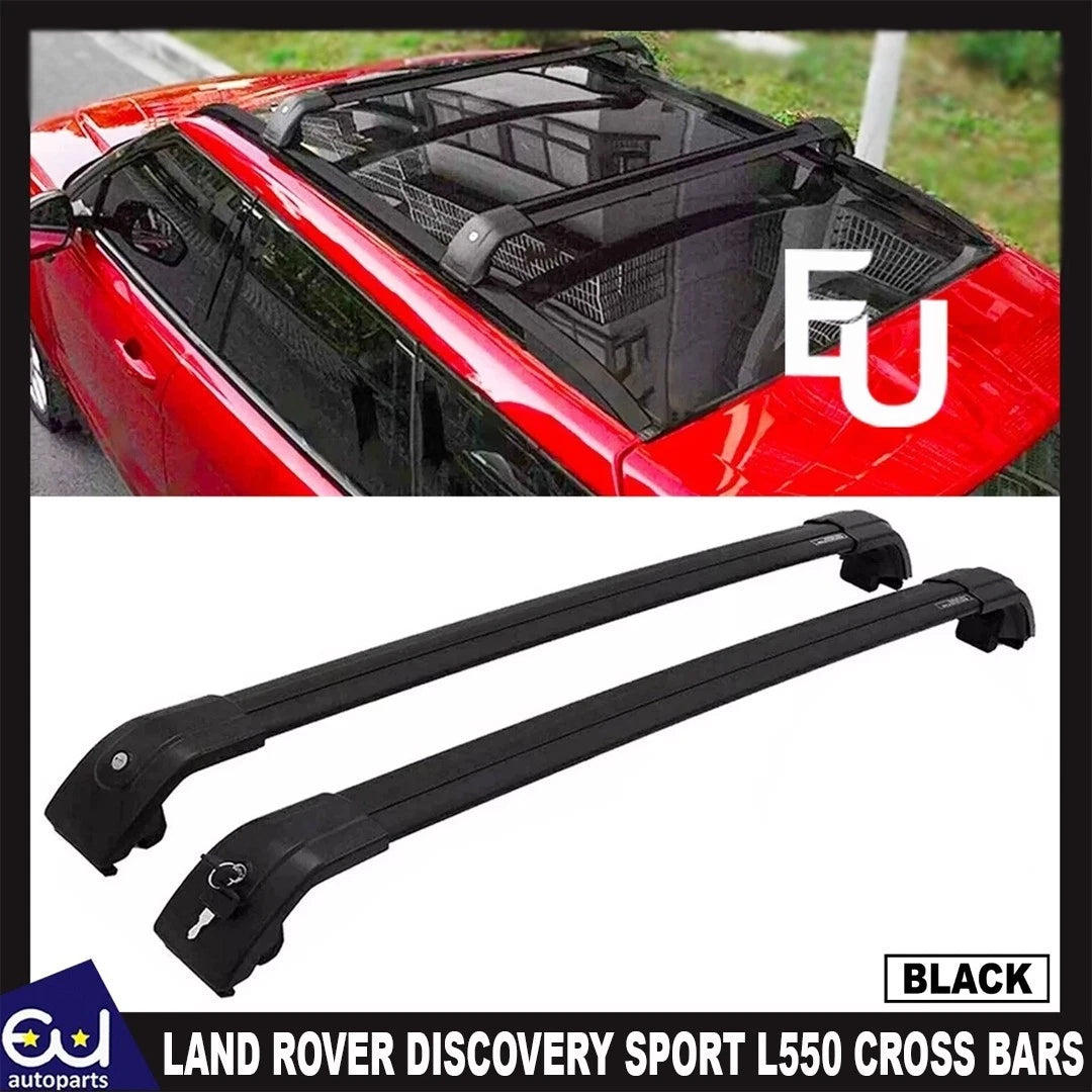 FOR MITSUBISHI OUTLANDER ALUMINIUM BLACK ANTI-THEFT CROSS BARS ROOF RAILS 75 KG
